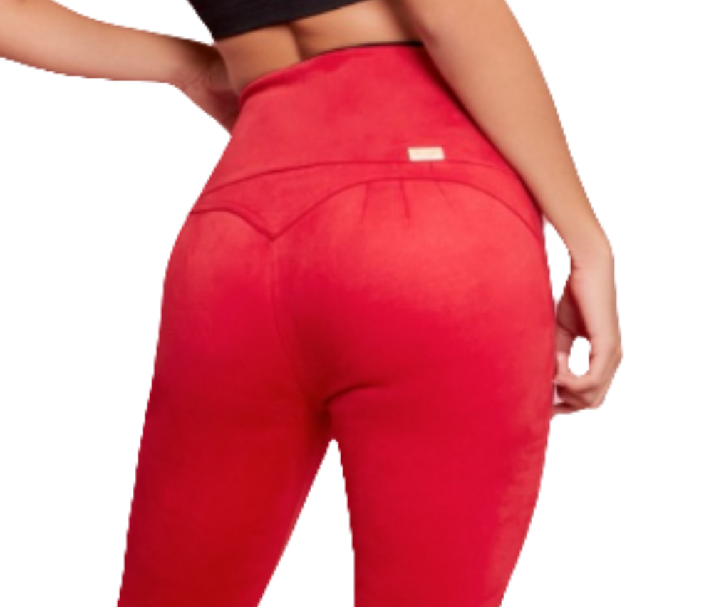 Bell bottom suede leggings