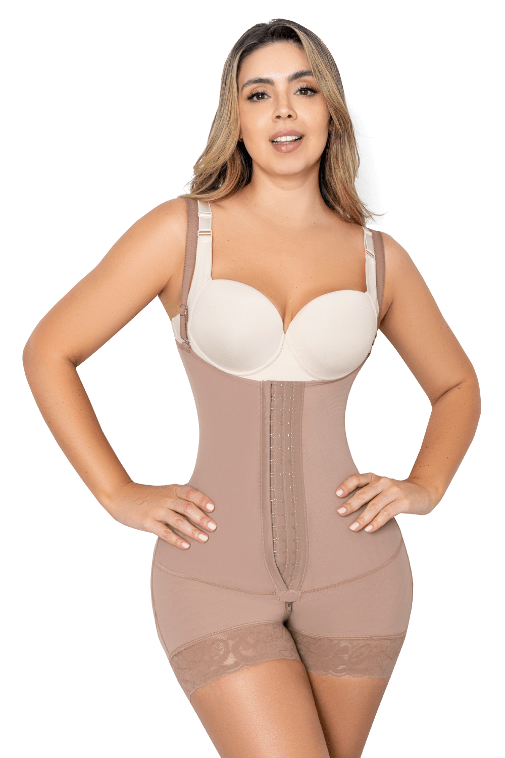 Full Back Smoothing Tummy Control Shaper with Hooks | Jackie London 1510